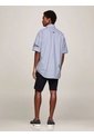 Camisa Oversize De Manga Corta Con Logos Hombre Azul Tommy Hilfiger de Tommy Hilfiger