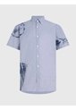 Camisa Oversize De Manga Corta Con Logos Hombre Azul Tommy Hilfiger de Tommy Hilfiger