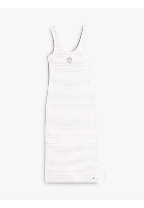 Vestido Multicolor De Corte Slim Con Diseño De Rayas Tommy Hilfiger