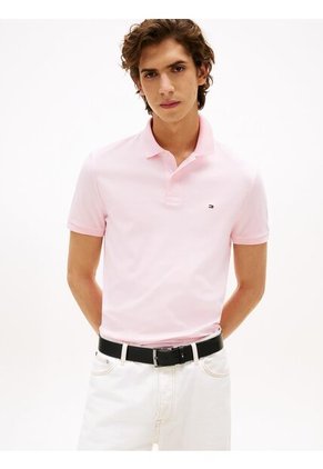 Polo Rosa De Corte Regular Tommy Hilfiger