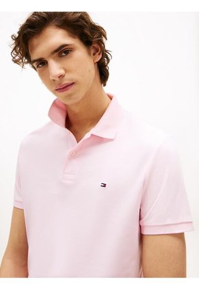 Polo Rosa De Corte Regular Tommy Hilfiger