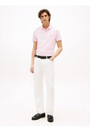 Polo Rosa De Corte Regular Tommy Hilfiger