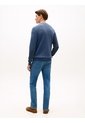 Saco Azul Con Cuello Redondo Y Logo Bordado Tommy Hilfiger de Tommy Hilfiger