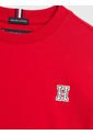 Camiseta De Cuello Redondo Con Monograma Niño Rojo Tommy Hilfiger de Tommy Hilfiger