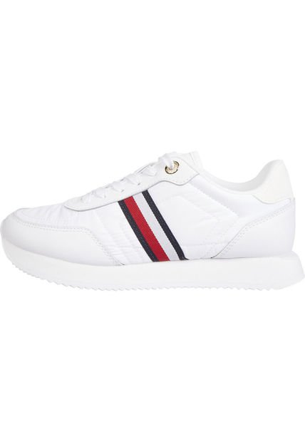 Tenis Blancos Essential De Tejido Trenzado Tommy Hilfiger