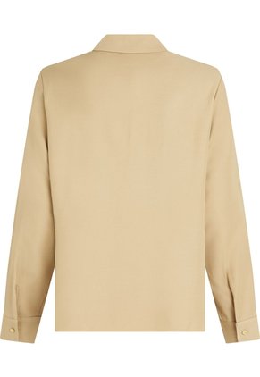 Camisa Naranja De Corte Amplio Y Tapeta Oculta Tommy Hilfiger