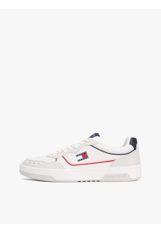 Tenis Negro De Cuero Con Suela Cupsole Tommy Hilfiger Tommy Hilfiger