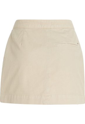 Minifalda Con Pinzas Mujer Beige Tommy Hilfiger