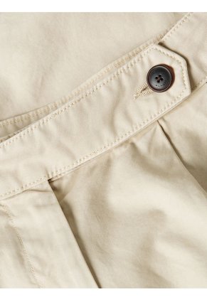 Minifalda Con Pinzas Mujer Beige Tommy Hilfiger