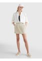 Minifalda Con Pinzas Mujer Beige Tommy Hilfiger de Tommy Hilfiger