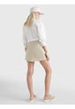 Minifalda Con Pinzas Mujer Beige Tommy Hilfiger de Tommy Hilfiger