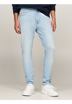Jeans Azul Simon Ceñidos Con Efecto Desteñido Tommy Jeans
