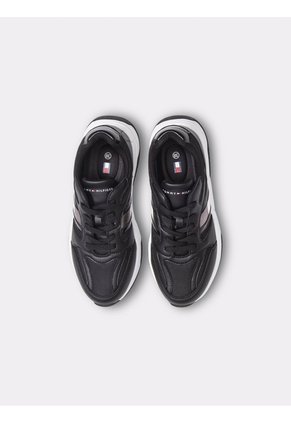Tenis Negro Para Niña Con Diseño De Lateral Tommy Hilfiger