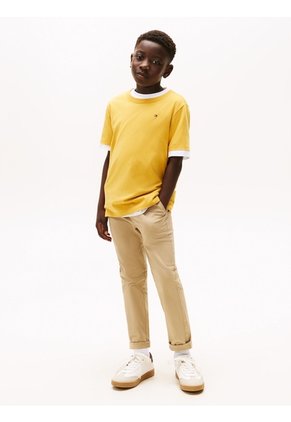 Camiseta Amarilla Nantucket Con Logo Tommy Hilfiger