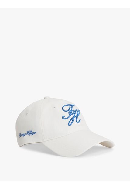 Gorra Blanca De Béisbol Con Logo Bordado Tommy Hilfiger