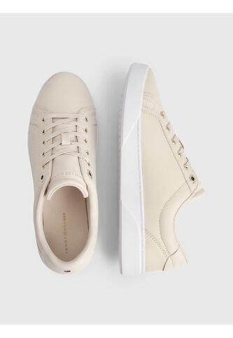 Tenis Cuero Con Suela Cupsole Mujer Beige Tommy Hilfiger Tommy Hilfiger