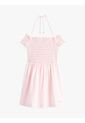 Vestido Multicolor Corto Evasé De Cuello Halter Tommy Jeans de Tommy Hilfiger