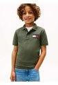 Polo Gris Para Niño Con Bandera Bordada En El Pecho Tommy Hilfiger de Tommy Hilfiger