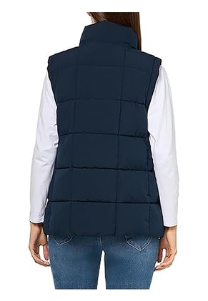 Chaleco Azul De Cuello Alto Con Cierre De Cremallera  Tommy Hilfiger
