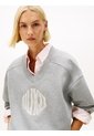 Saco Gris De Felpa Con Cuello En V Tommy Hilfiger de Tommy Hilfiger