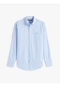 Camisa Celeste Slim De Hilo Teñido Tommy Hilfiger de Tommy Hilfiger