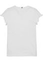 Camiseta Blanco Con Logo Metálico Para Niña Tommy Hilfiger de Tommy Hilfiger