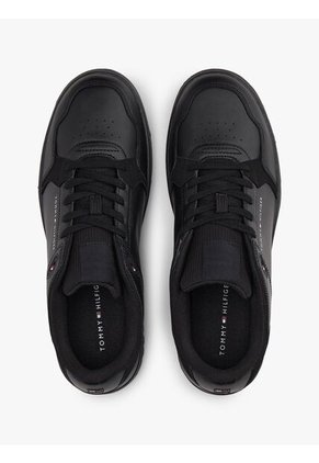 Tenis Negro Texturizados Con Suela Dentada Tommy Hilfiger