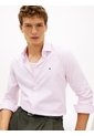 Camisa Rosa Slim Con Rayas Finas Tommy Hilfiger de Tommy Hilfiger