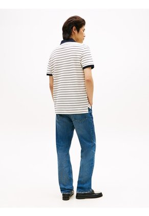 Polo Blanco 1985 De Corte Regular Tommy Hilfiger
