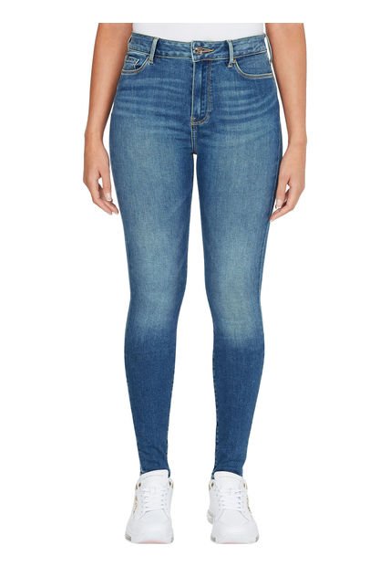 Jeans Harlem De Corte Skinny Mujer Azul Tommy Hilfiger