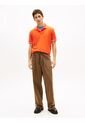 Polo Naranja De Corte Regular Ribeteado Con Logo Tommy Jeans de Tommy Hilfiger
