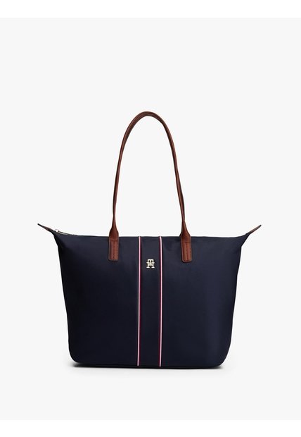 Bolso Azul Tote Corporate Con Monograma TH Tommy Hilfiger