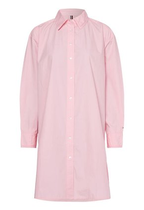 Vestido Camisero Rosado De Algodón Para Mujer Tommy Hilfiger