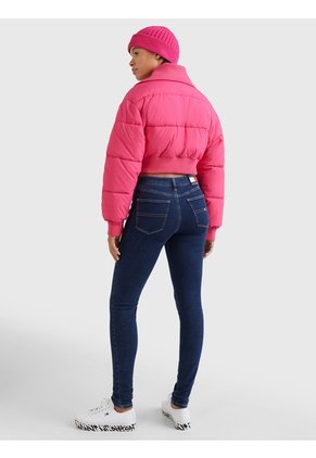 Jeans Nora Ceñidos De Talle Medio Con Efecto Desteñido Mujer Azul Tommy Hilfiger