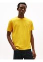 Camiseta Amarilla De Cuello Redondo Con Logo Bordado Tommy Hilfiger de Tommy Hilfiger