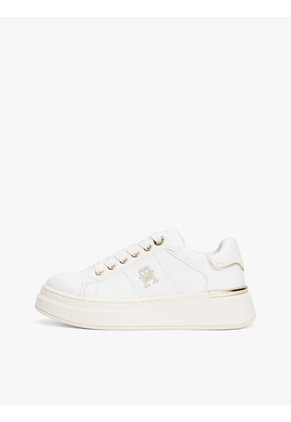 Tenis Blanco Para Niña De Corte Bajo Con Suela De Goma Vulcanizada Tommy Hilfiger