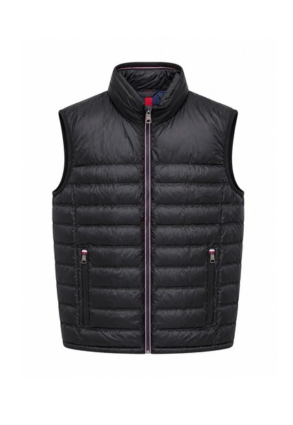 Chaleco Negro Sin Mangas Con Detalles Distintivos Tommy Hilfiger