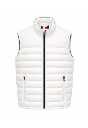 Chaleco Blanco Sin Mangas Con Detalles Distintivos Tommy Hilfiger