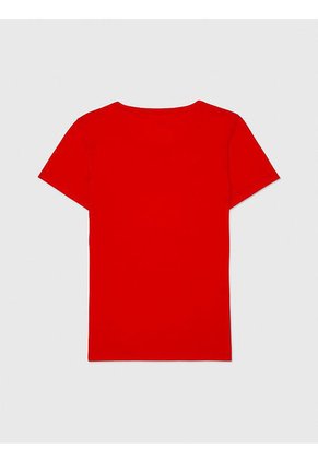 Camiseta Essential Con Logo Mujer Rojo Tommy Hilfiger