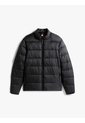 Chaqueta Negra De Cuello Alto Acolchada Con Logo Tommy Hilfiger de Tommy Hilfiger