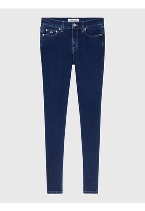 Jeans Nora Ceñidos De Talle Medio Con Efecto Desteñido Mujer Azul Tommy Hilfiger