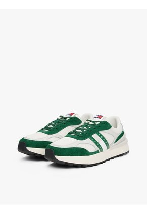 Tenis Verde Color Block Estilo Running Tommy Hilfiger