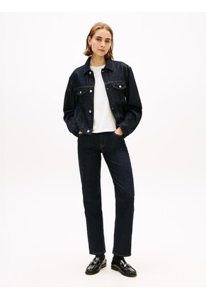Chaqueta Azul Denim De Color Oscuro Tommy Hilfiger