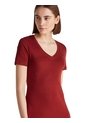 Vestido Rojo AOP Con Ribete De Cuello V Tommy Hilfiger de Tommy Hilfiger