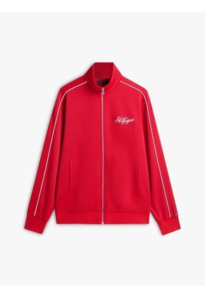 Chaqueta Roja Moderna Con Logo Tommy Hilfiger