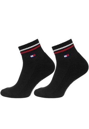 Pack Negro De 2 Calcecines Con Logo Tommy Hilfiger