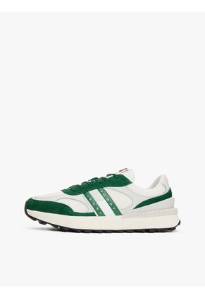 Tenis Verde Color Block Estilo Running Tommy Hilfiger