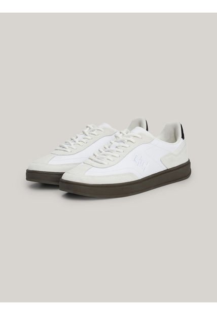 Tenis Blancos Deportivas Heritage De Ante Tommy Hilfiger