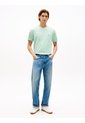 Camiseta Verde De Cuello Redondo Con Logo Bordado Tommy Hilfiger de Tommy Hilfiger