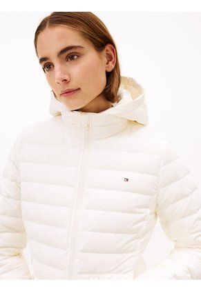 Chaqueta Blanca Ligera De Plumón Tommy Hilfiger
